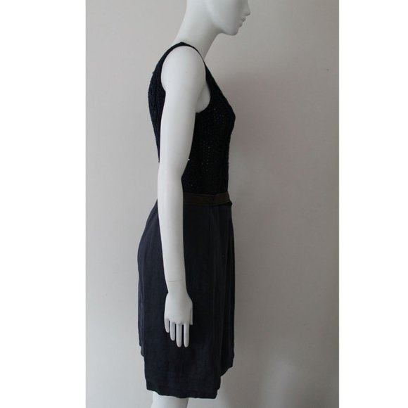 Brunello Cucinelli Micro Sequin Embellished Open Weave Cable-knit Dress Size S - Picture 6 of 7